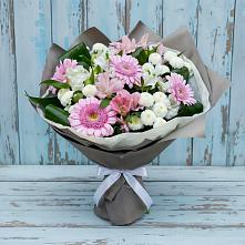 Букет цветов из:  Герберы, Альстромерии и Хризантемы #REPLACE_PRED# Анадыри