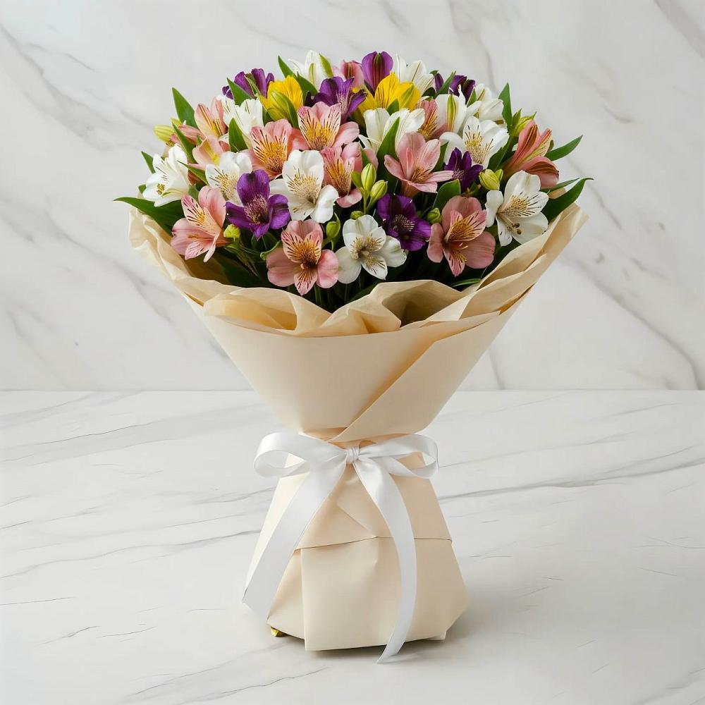 Букет цветов из: Альстромерии в Анадыри